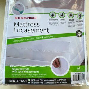 NWOT Bed Bug Proof Waterproof Mattress Encasement Twin | Never Opened